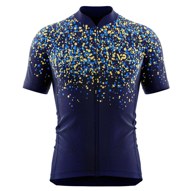 Dots Cycling Jersey - Blue