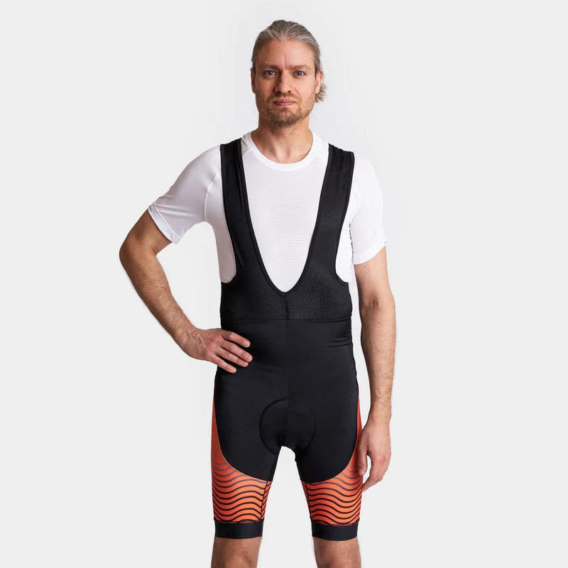 Orange Cycling Bib Shorts VP12