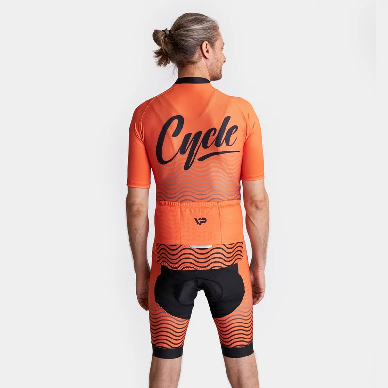 Orange Cycling Bib Shorts VP12