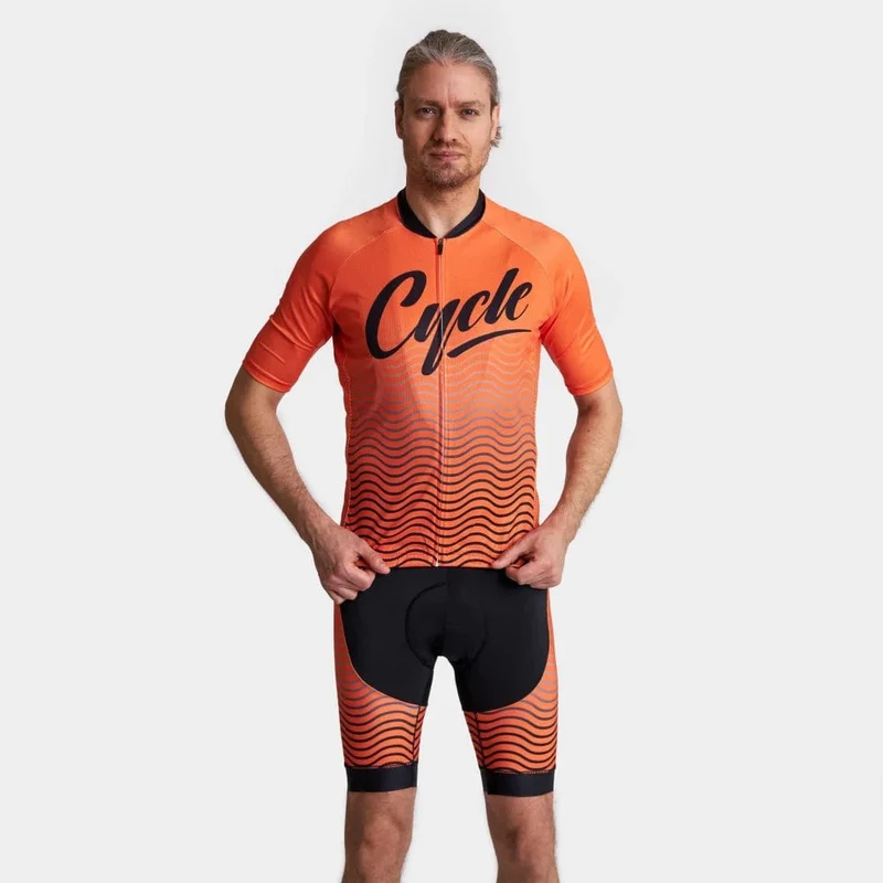 Orange Cycling Jersey VP12
