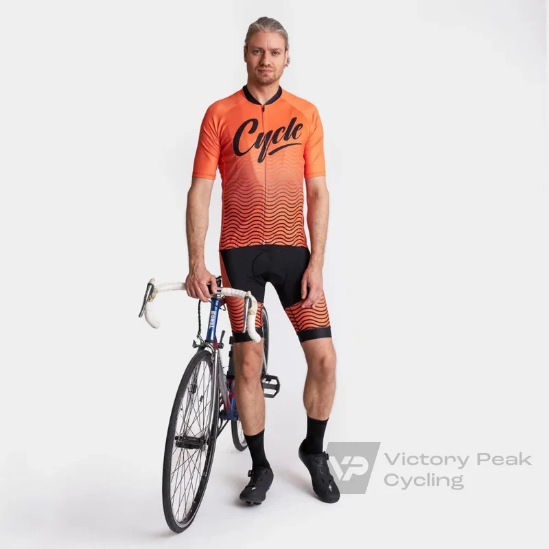 Orange Cycling Jersey VP12