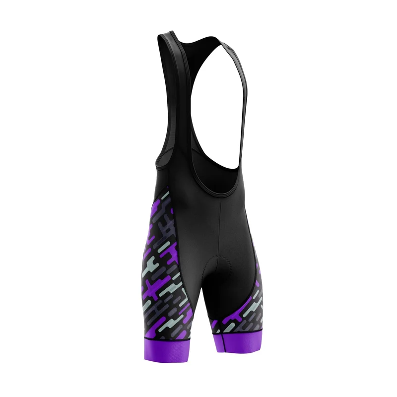 Purple Pattern Cycling Bib Shorts