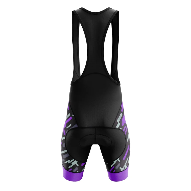 Purple Pattern Cycling Bib Shorts