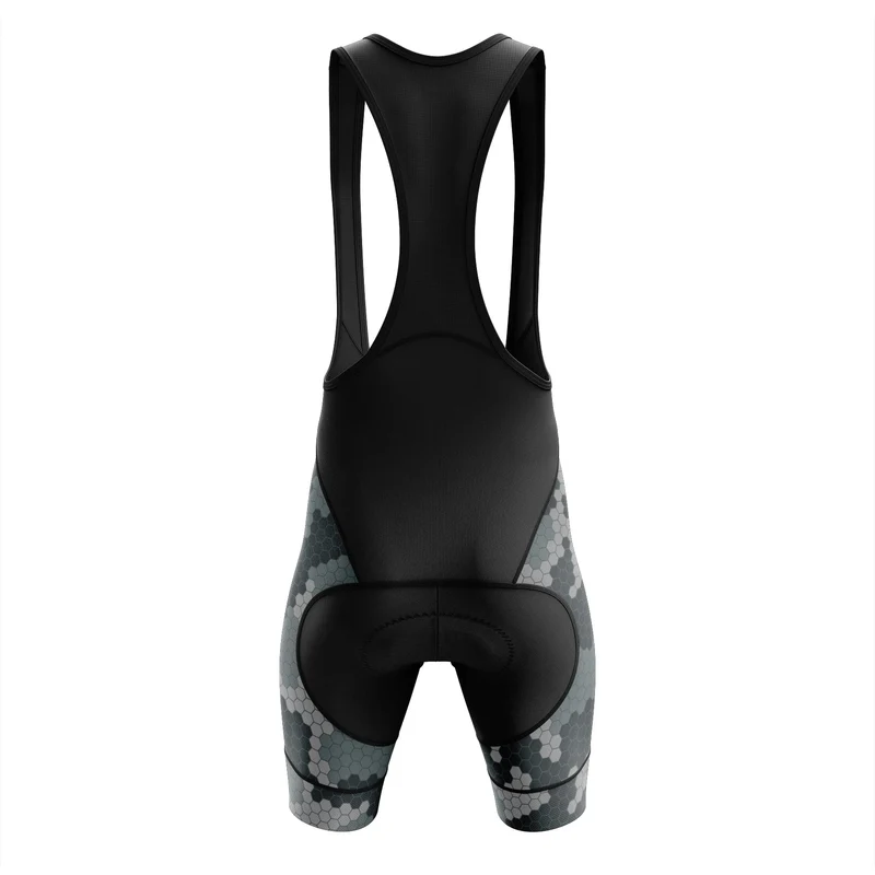 Grey Camouflage Cycling Bib Shorts