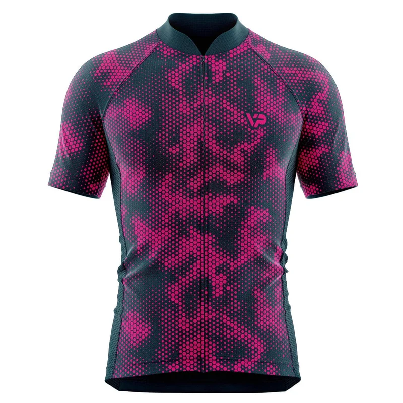 Pink Pattern Cycling Jersey