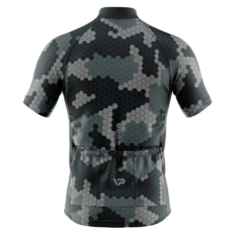 Grey Camouflage Cycling Jersey