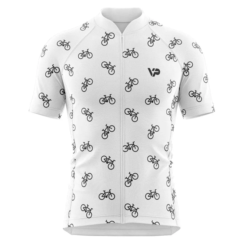 White Cycling Jersey VP8