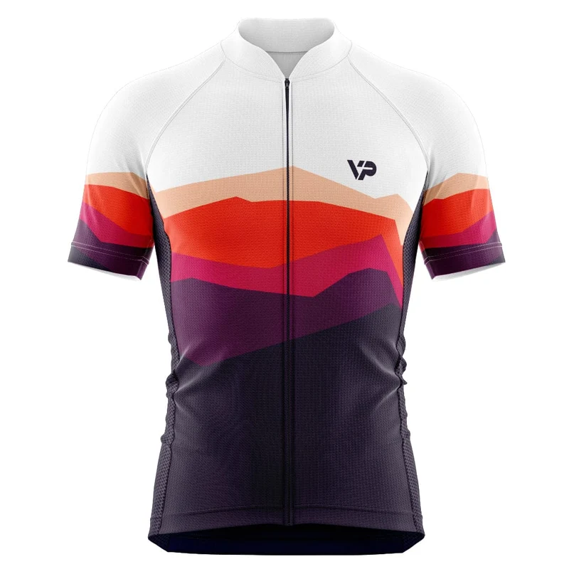 Mountains Cycling Kit - Burgundy