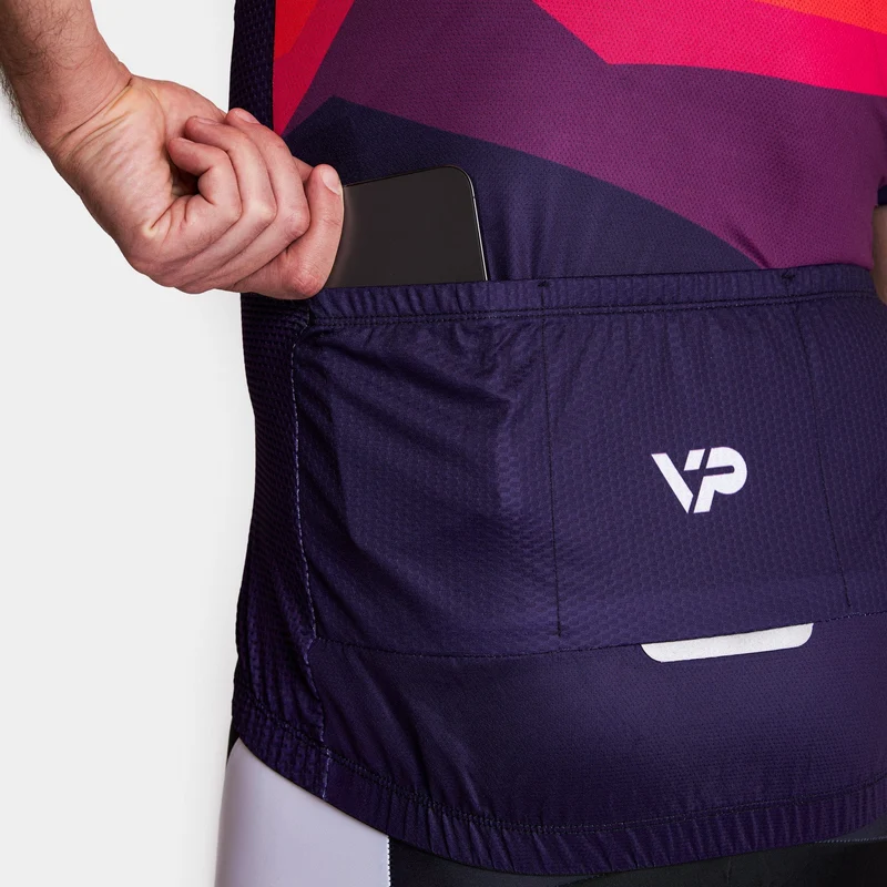 Mountains Cycling Kit - Burgundy