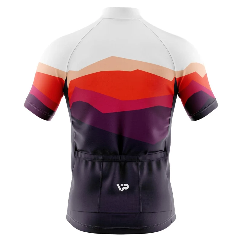 Mountains Cycling Kit - Burgundy