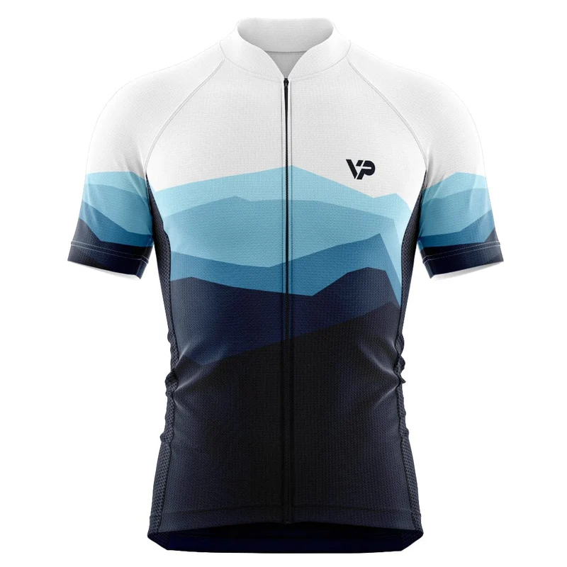 Mountains Cycling Jersey - Blue