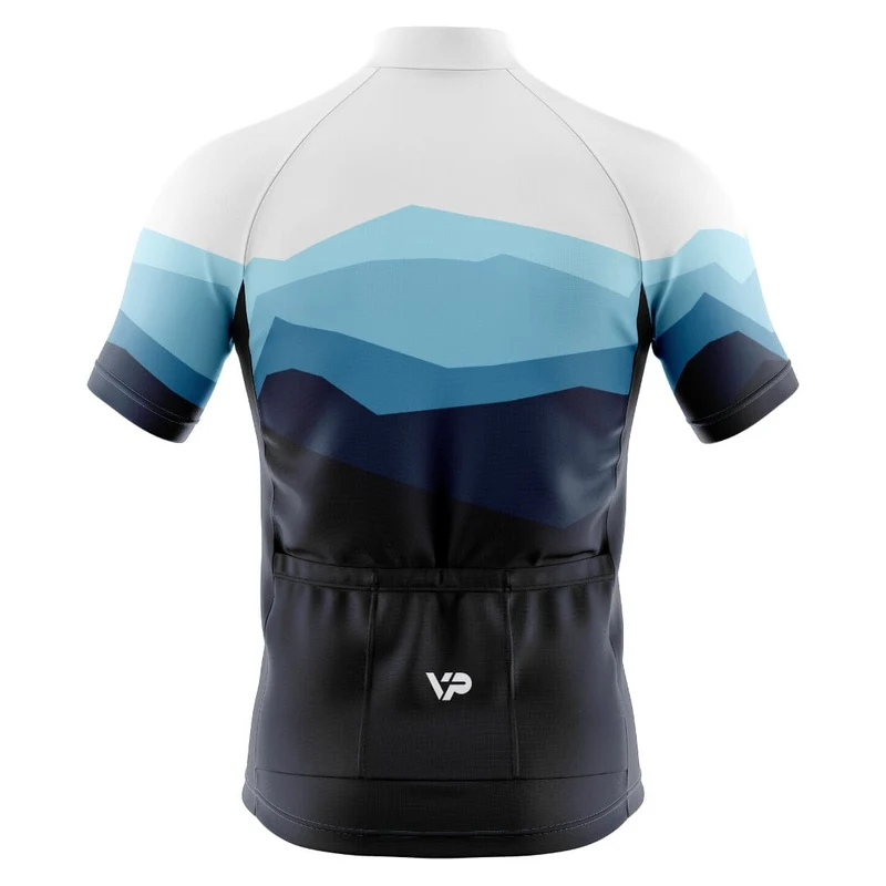 Mountains Cycling Jersey - Blue