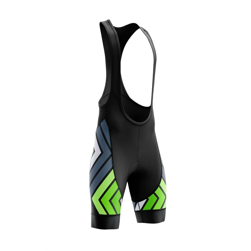 Green Grey Cycling Bib Shorts VP5