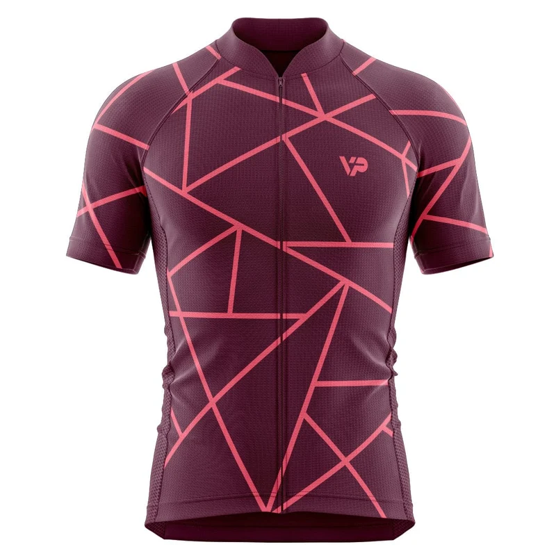 Burgundy Cycling Jersey VP6