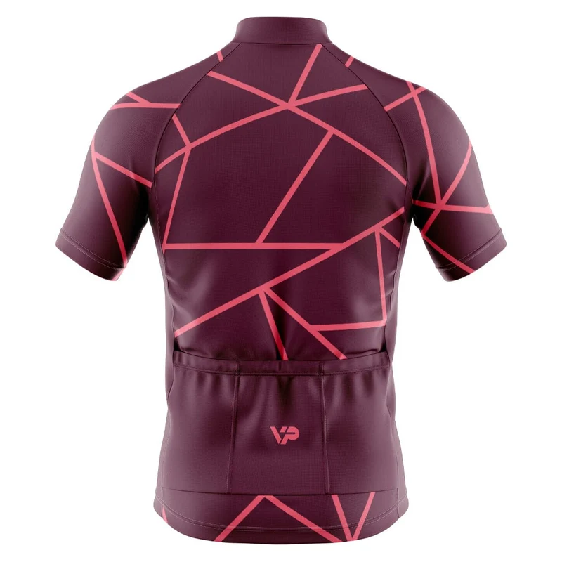 Burgundy Cycling Jersey VP6