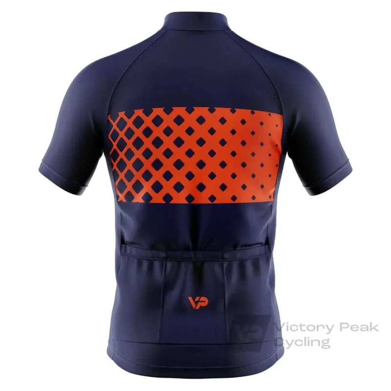 Blue Cycling Kit VP9 - Red Detail