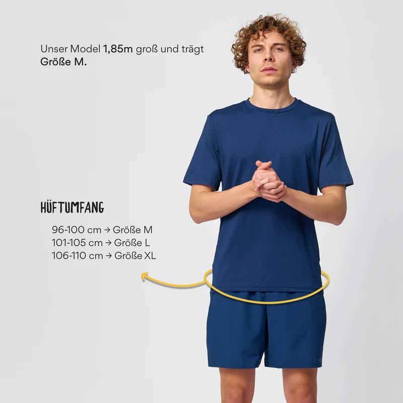 Kurze Sporthose Herren | Schwarz