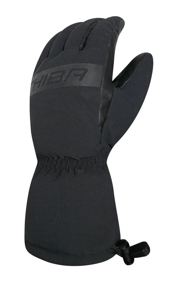 CHIBA Supersoft Finger - wasserdichter Winter-Radhandschuh, schwarz, Größe 7,5
