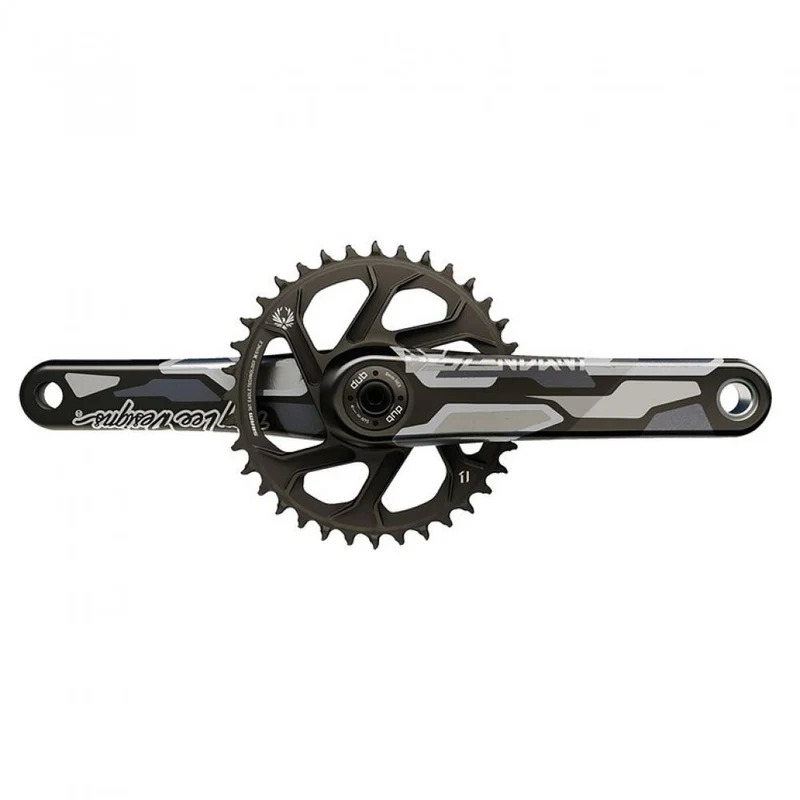 Truvativ Kurbelgarnitur Desc.CoLab TroyLee DH DUB73 165 ohne DUB-Lager 10-11-Fach car schwarz 32 Zähne X-Syn2 DM