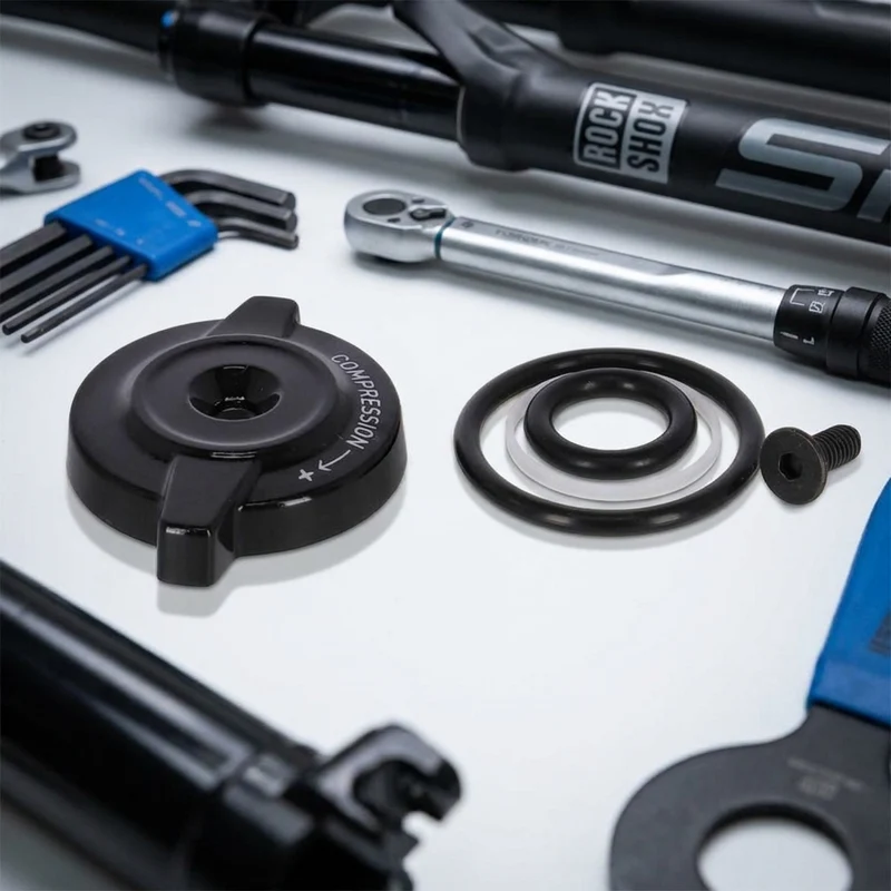 RockShox Gabel-Compr-Dämpfer Knob-Kit SID Rush Crown 32|35mm inkl.adjuster Knob