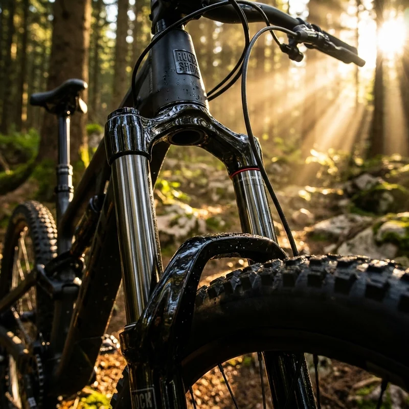 RockShox Gabel-Standrohr+Brücke CSU RS LyrikUltim DA 27.5 Boost,46 Offset,alu,GlossBlack