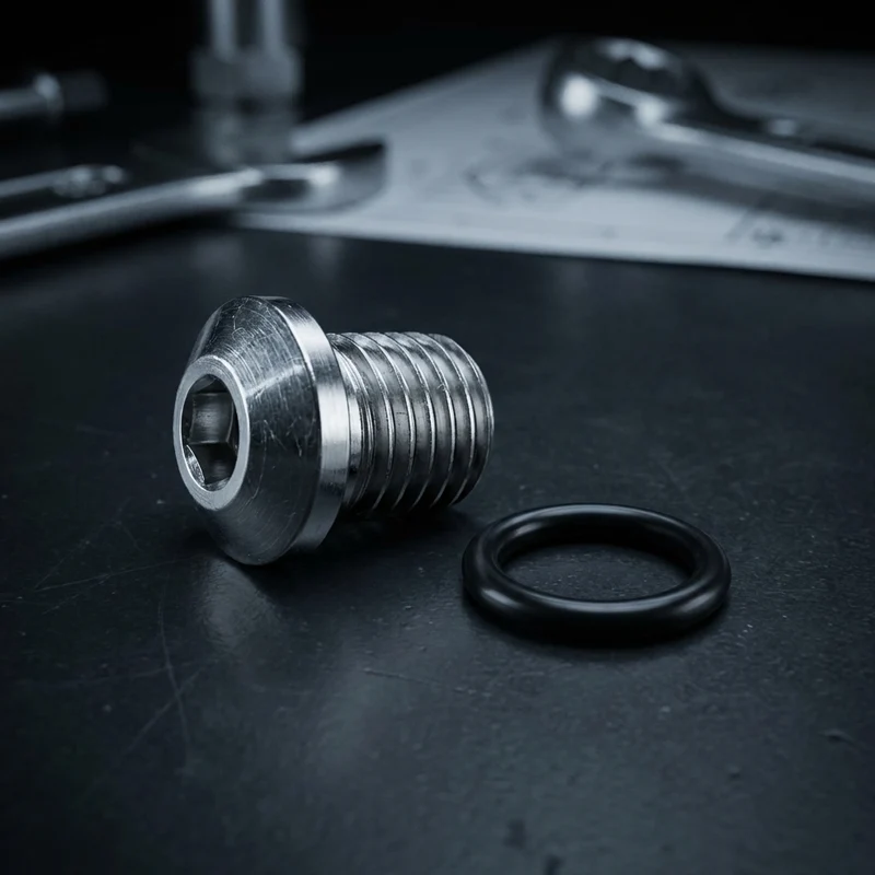 Dichtungsschraube & O-Ring SR-Suntour für SF20 DUROLUX36 Boost RC-PCS