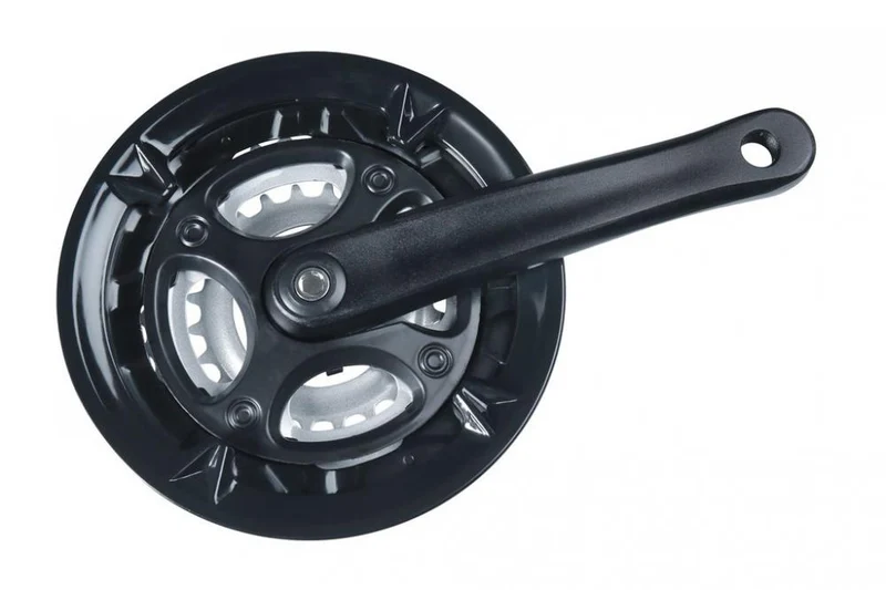 Mijnen Pieper Kettenradgarnitur Alu Wing schwarz 170mm,24/34/42 Zähne 4-kant