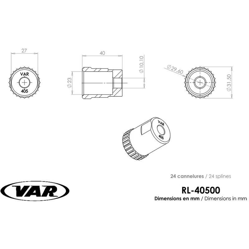 VAR RL-40500 Freilaufabzieher für Maillard Normandy