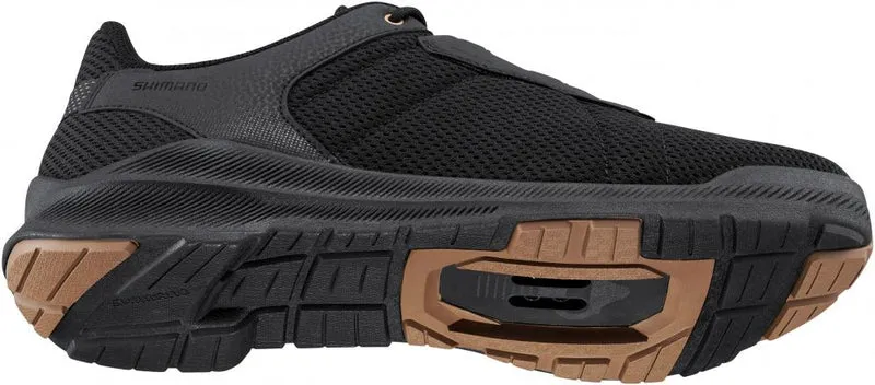 SHIMANO Fahrradschuhe EX300 Herren/Damen Touring SPD - Größe 45, Schwarz