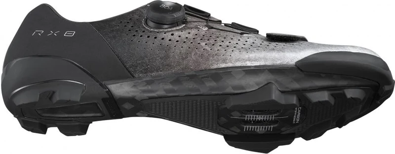 SHIMANO Fahrradschuhe RX801 Herren/Damen Gravel SPD, Größe 44, Silber
