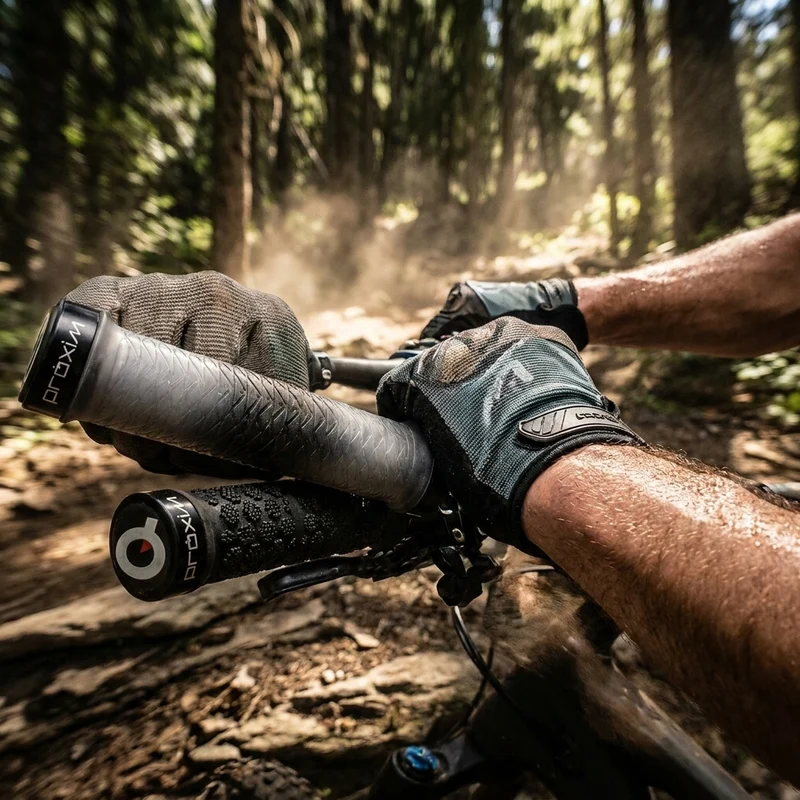 Prologo Proxim X-Shred Lenkergriffe 135 mm Schwarz/Gummifarbe - Ergonomische Offroad-Griffe