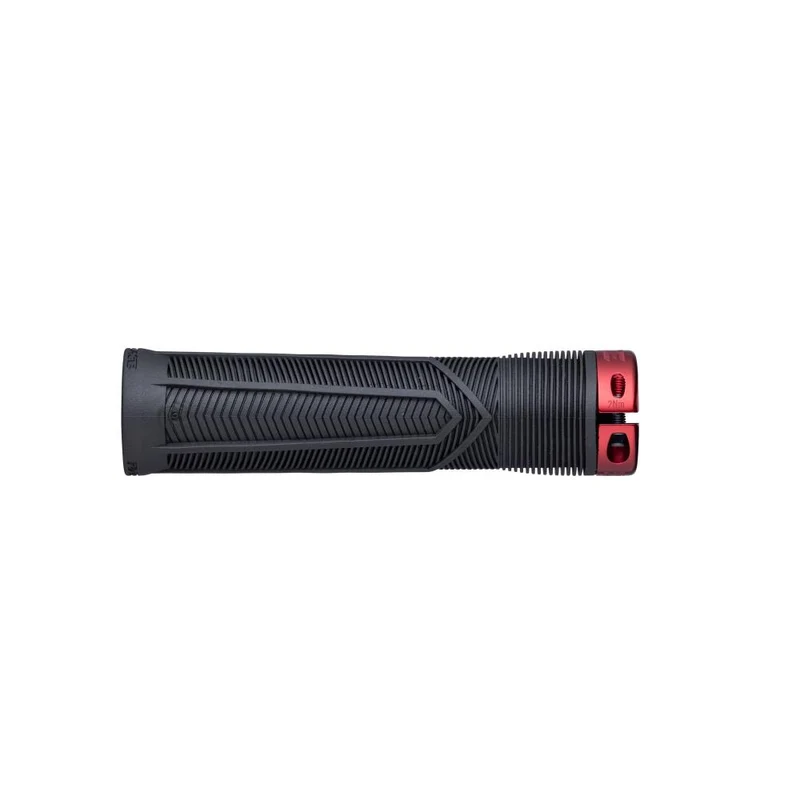 Race Face Chester Lock-On Griff 136/31mm black/red - sicherer Halt für dein Bike