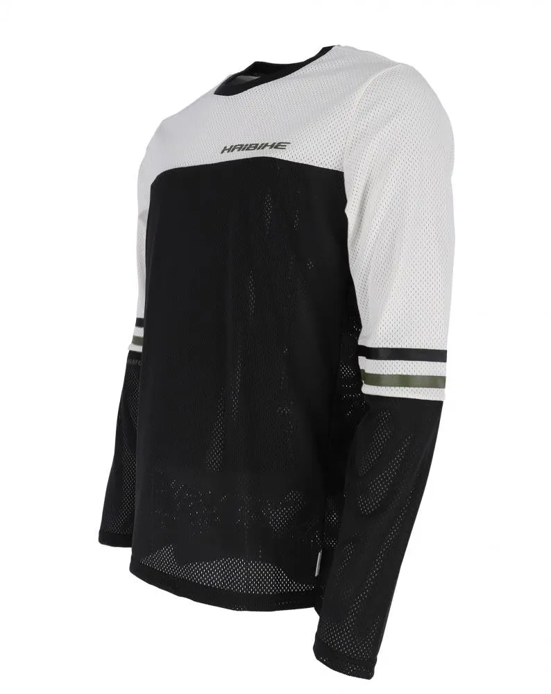 Haibike Hochries Freeride Langarmshirt - Größe M, schwarz/multi