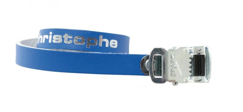 Zéfal Pedalhaken Christophe L XL Pedal Haken Retro Pedalriemen Paar 516 blau 370mm Leder