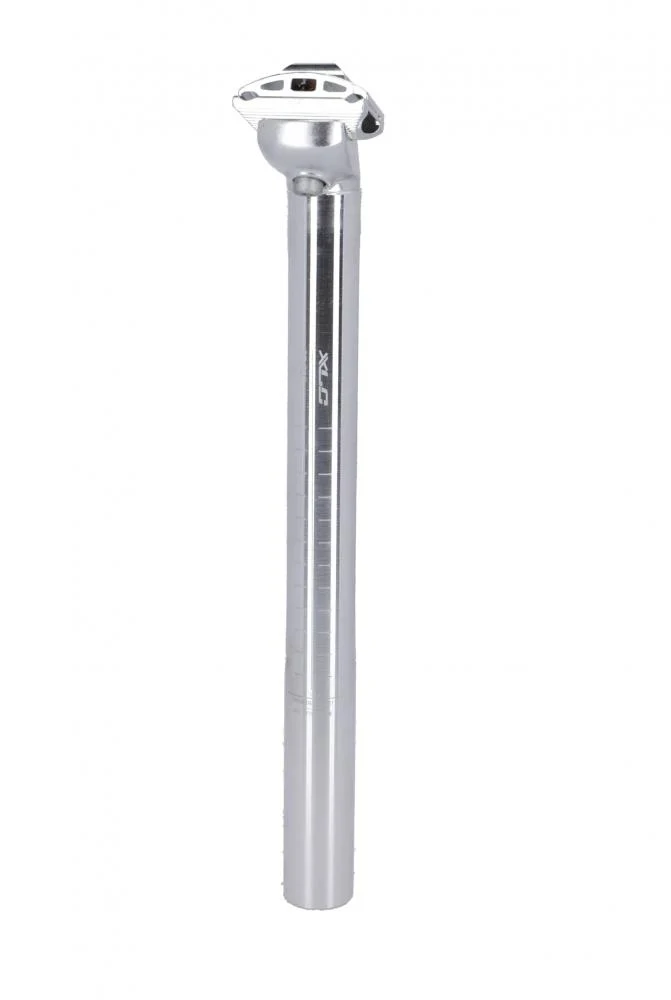 XLC Sattelstütze SP-R07 Ø25,0mm L350mm silber, Aluminium, 20mm Versatz, für MTB, Trekking- und Citybikes, leicht, stabil, hohe Korrosionsbeständigkeit