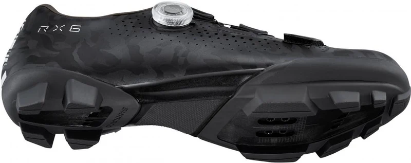 SHIMANO RX600 Fahrradschuhe - Herren/Damen Gravel SPD, Größe 47, Schwarz