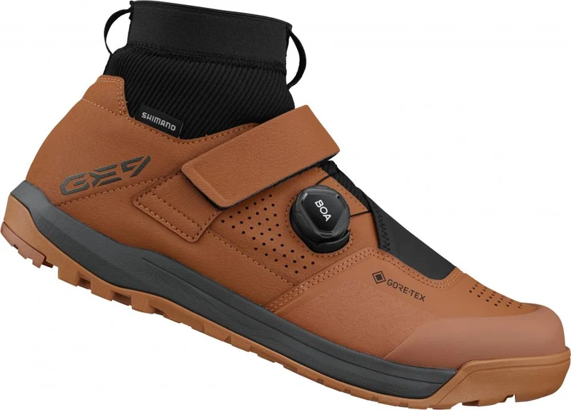SHIMANO Fahrradschuhe GE900GTX Herren/Damen MTB SPD Größe 48 Braun Fahrradschuhe