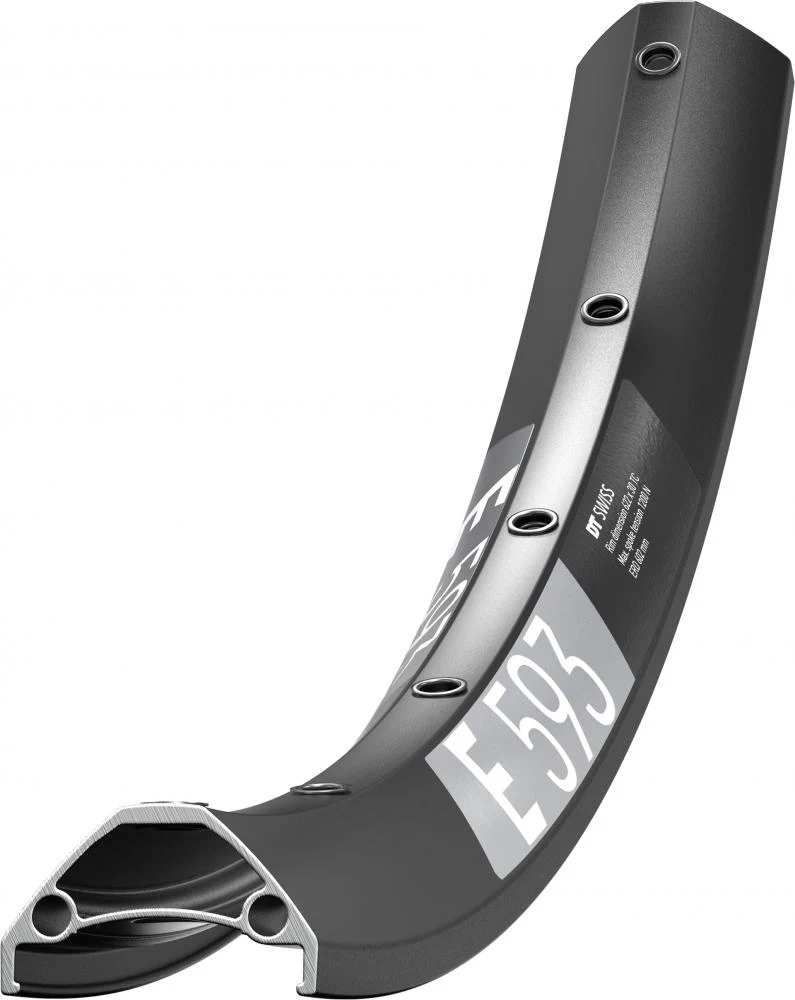 DT Swiss Felge E 593 27,5" 32 Loch Schwarz - robuste Enduro-Felge mit 30 mm Maulweite
