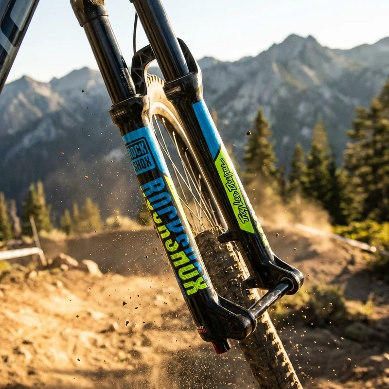 Rockshox Dekor Kit Troy Lee Designs-B/G 35mm Pike/Lyrik/Yari/Domain/Revel.(2018+)