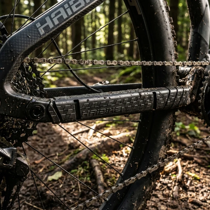 Haibike CF-FS Kettenstrebenschutz 2018 - schwarz