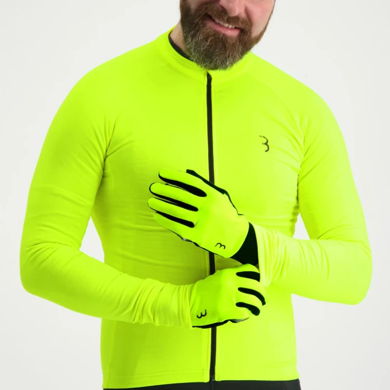 BBB Cycling BBB winterhandschuhe ControlZone XL neon - leichter Softshell-Handschuh für milde Wintertouren