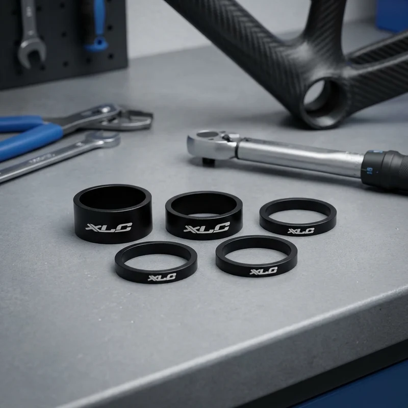 XLC A-Head Spacer-Set AS-A02 3 x 5, 1 x 10, 1 x 15, 1 1/8" matt/sz.