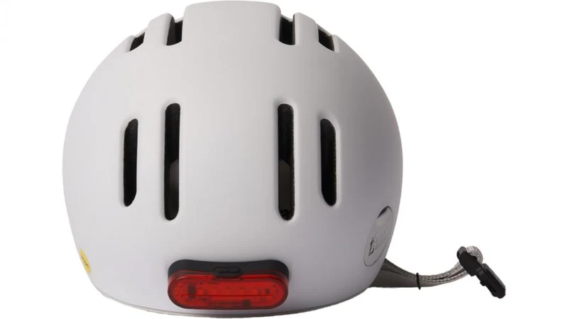 Thousand Chapter Metro White S MIPS Fahrradhelm - Größe S 54-57 cm, leichtes In-Mold-Design, MIPS-Sicherheitssystem, Fidlock Magnetverschluss, integrierte Belüftung, abnehmbares Visier