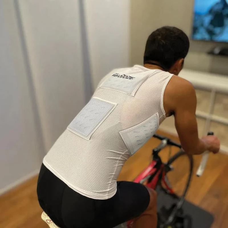 VeloToze Kühlweste S Weiß - maximale Kühlung für Indoor- und Sommer-Training