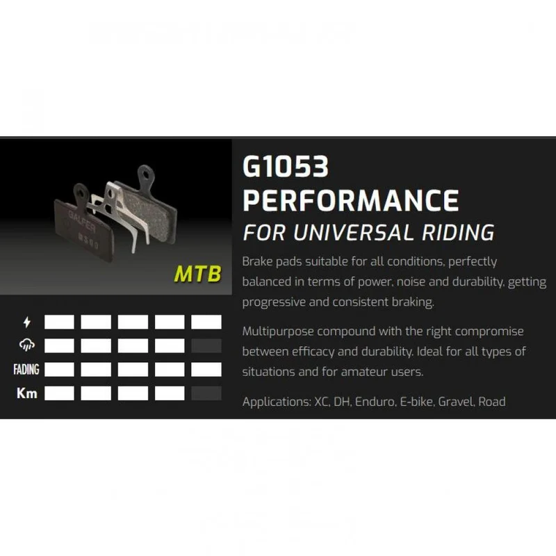 Galfer Bremsbeläge Standard Shimano Deore - hohe Bremskraft & Hitzebeständigkeit