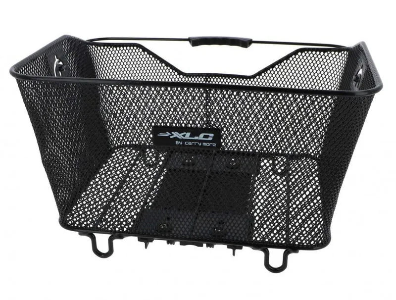 XLC BA-B04 Carry More Fahrradkorb schwarz mit Adapterplatte