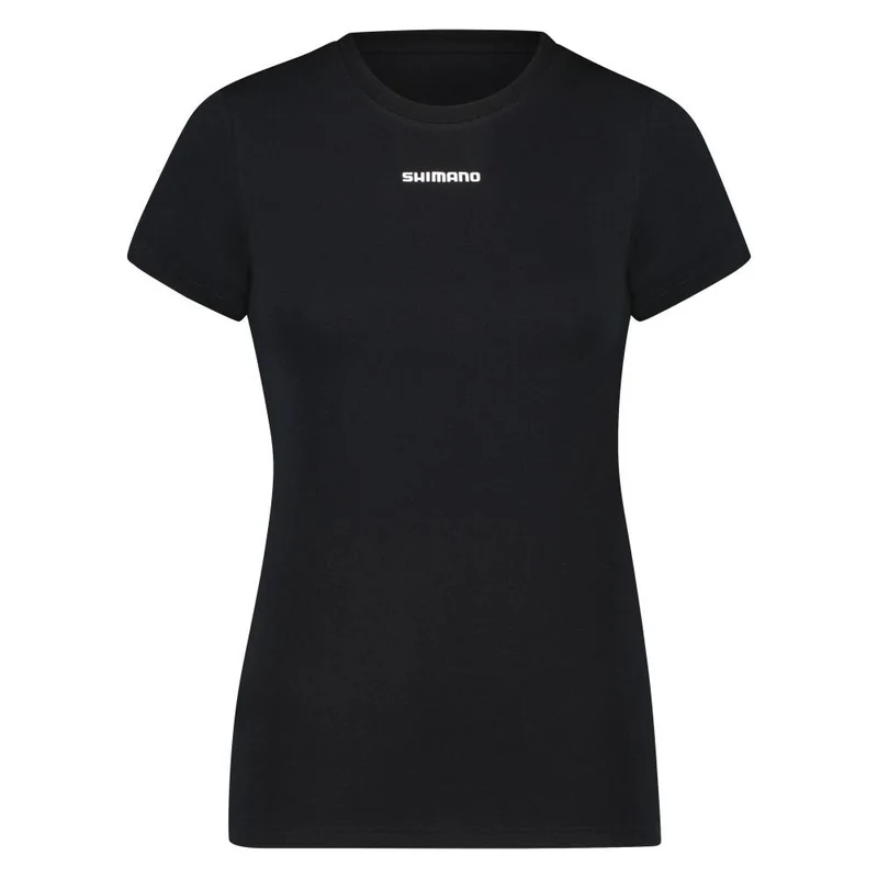 SHIMANO W'S UX URBAN T-Shirt BLACK XL T-Shirt für Radsport Damen Größe S