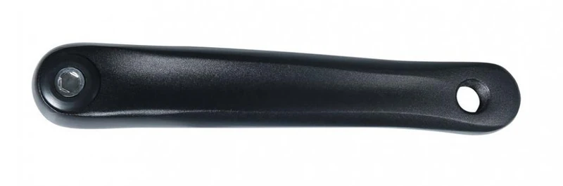 Kurbel Wing links 170mm lg Alu schwarz 4kant