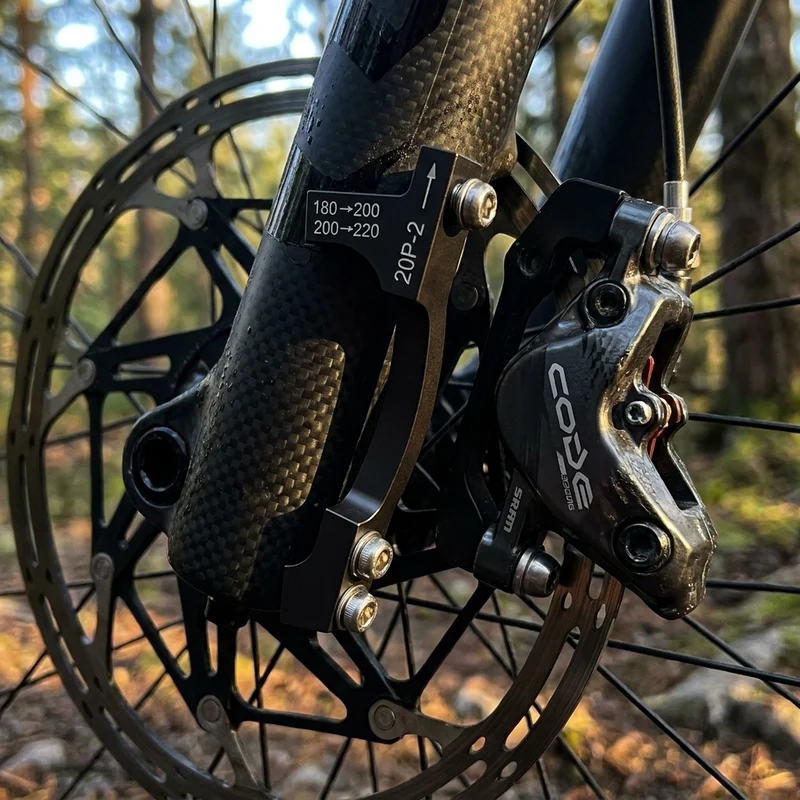 Scheibenbremsadapter SRAM Post Bracket 20P-2 (200/220mm),inkl. Titan Schrauben