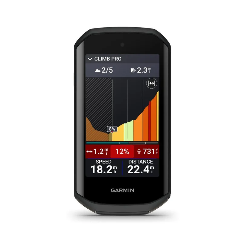 Garmin Edge 1050 GPS-Fahrradcomputer: 3,5" LCD, 480x800 Pixel, bis zu 20h Akkulaufzeit, GroupRide, Garmin Pay, vorinstallierte Fahrradkarten